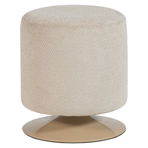 Pouf in tessuto con base girevole Islen 39x47 cm