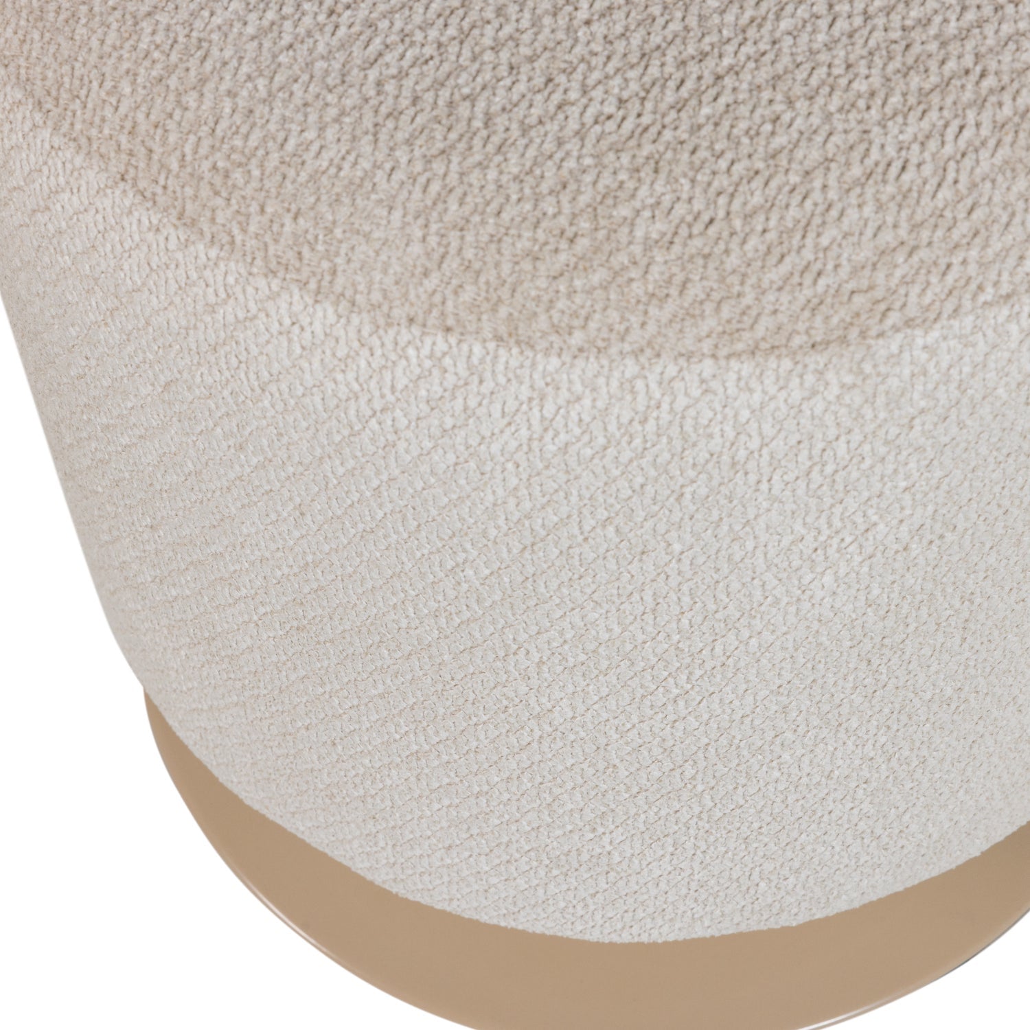 Pouf in tessuto con base girevole Islen 39x47 cm