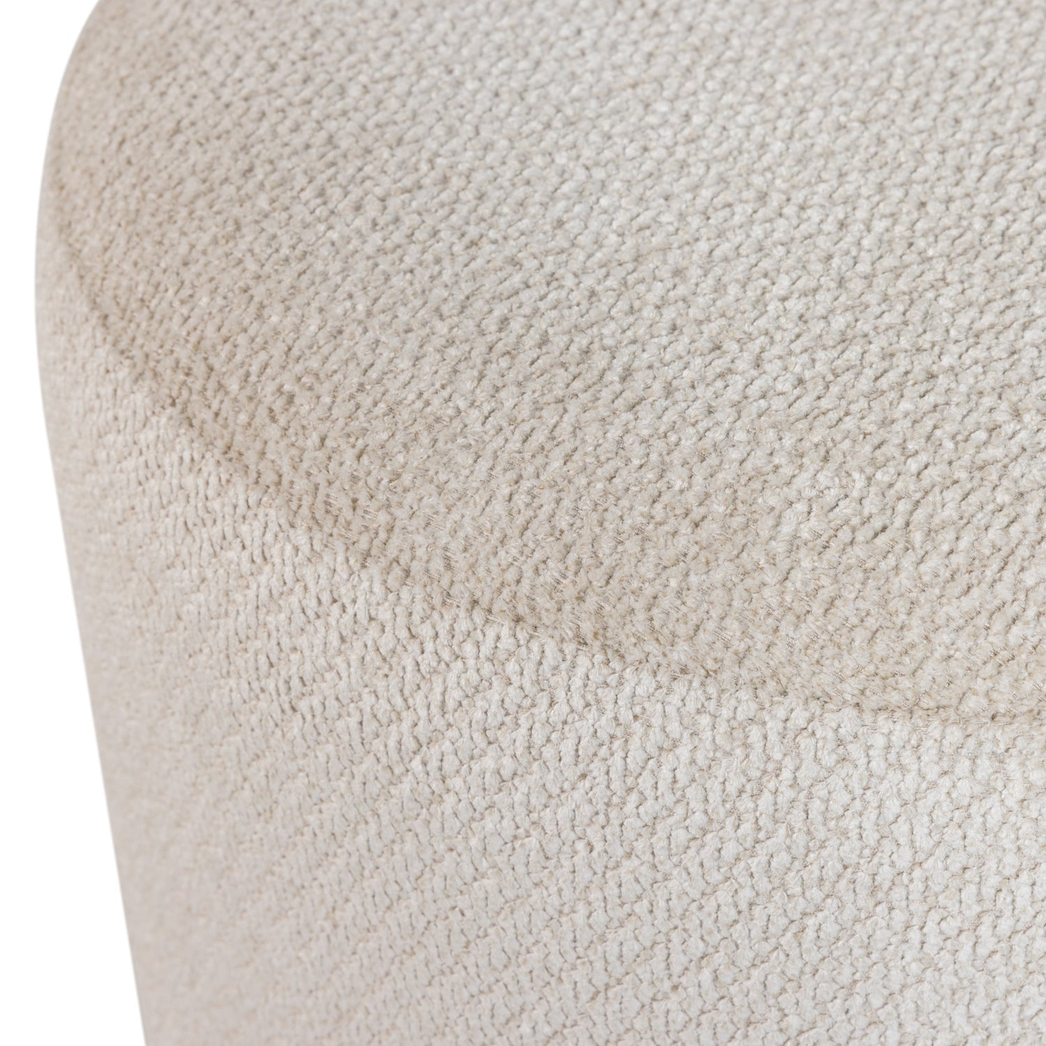Pouf in tessuto con base girevole Islen 39x47 cm