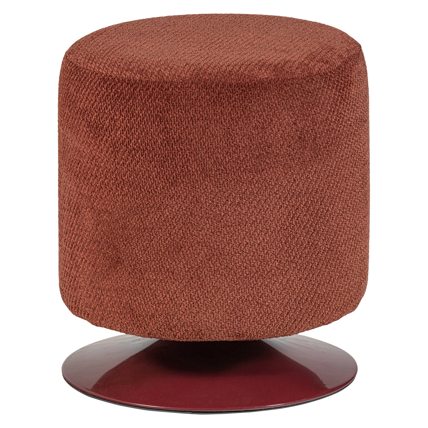 Pouf in tessuto con base girevole Islen 39x47 cm
