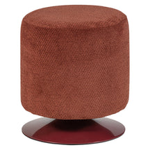 Pouf in tessuto con base girevole Islen 39x47 cm