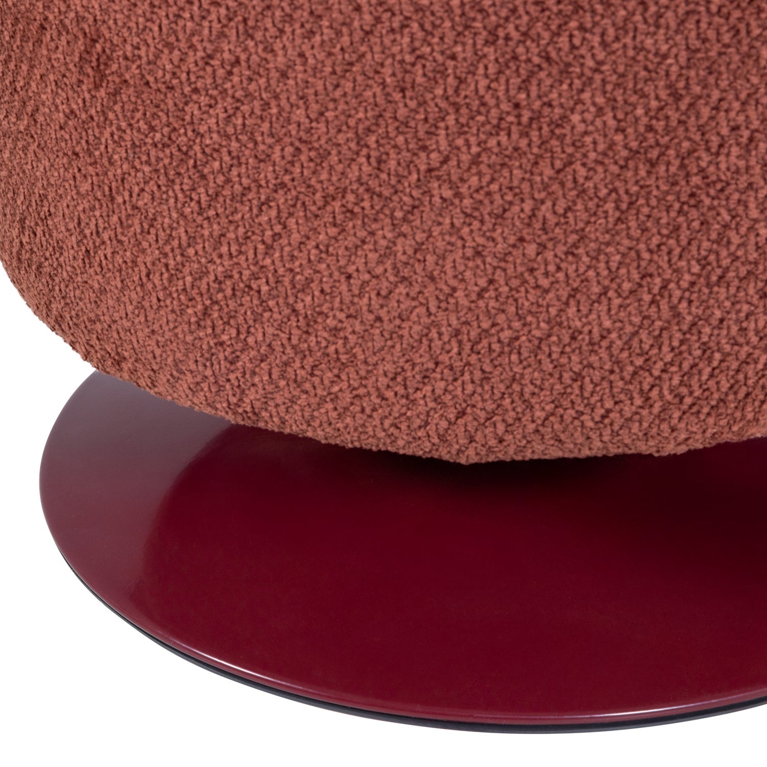 Pouf in tessuto con base girevole Islen 39x47 cm