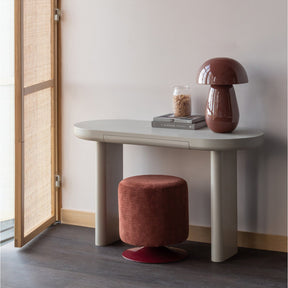 Pouf in tessuto con base girevole Islen 39x47 cm