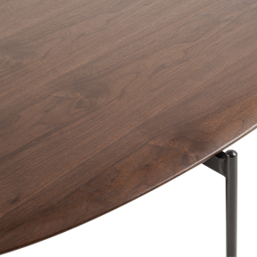 Tavolino in legno rovere scuro Onyx 121x26 cm