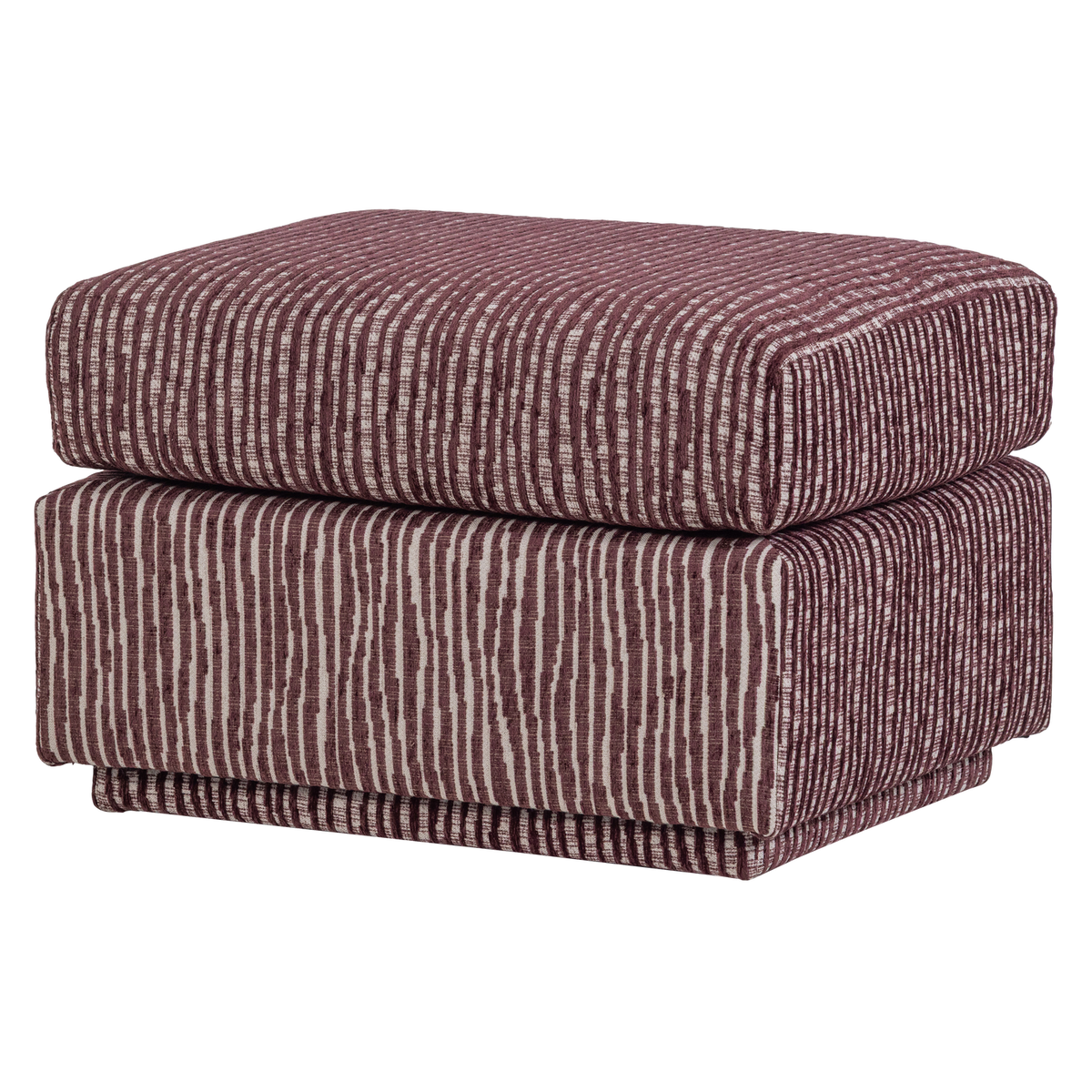 Pouf in tessuto Vynce 60x40 cm