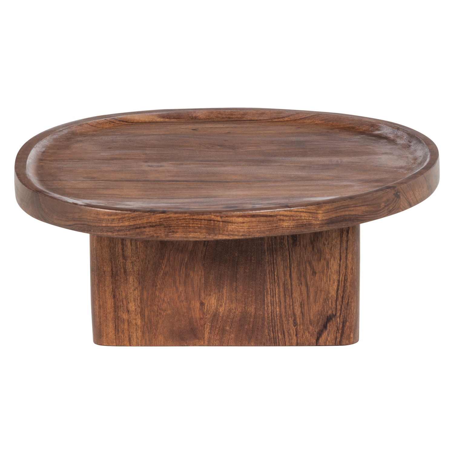 Set di 2 vassoi in legno di acacia Vertex 40x34 cm