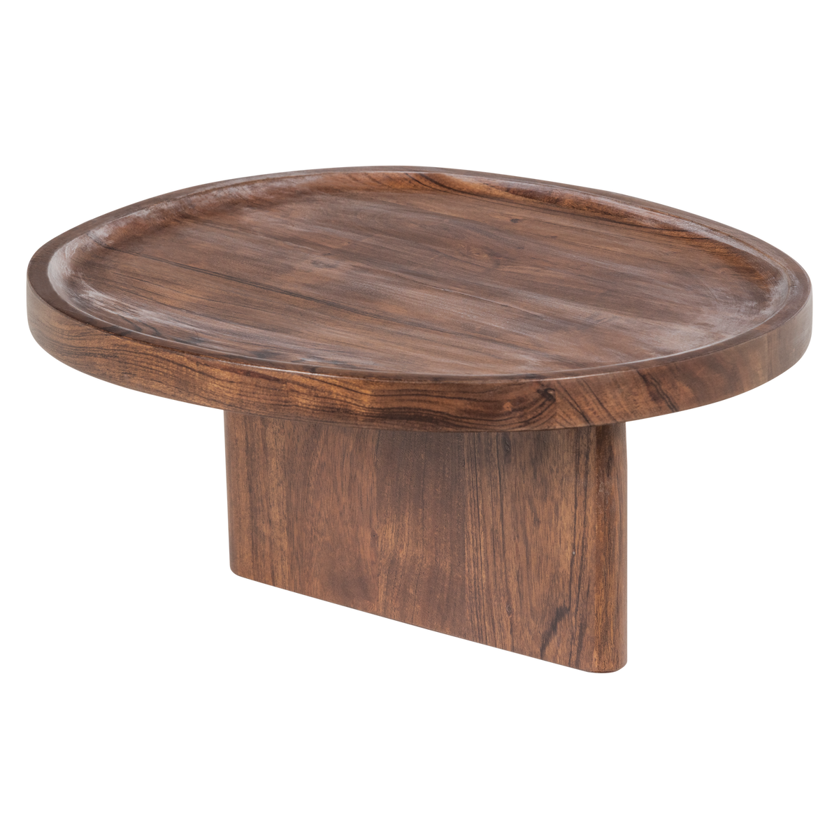 Set di 2 vassoi in legno di acacia Vertex 40x34 cm