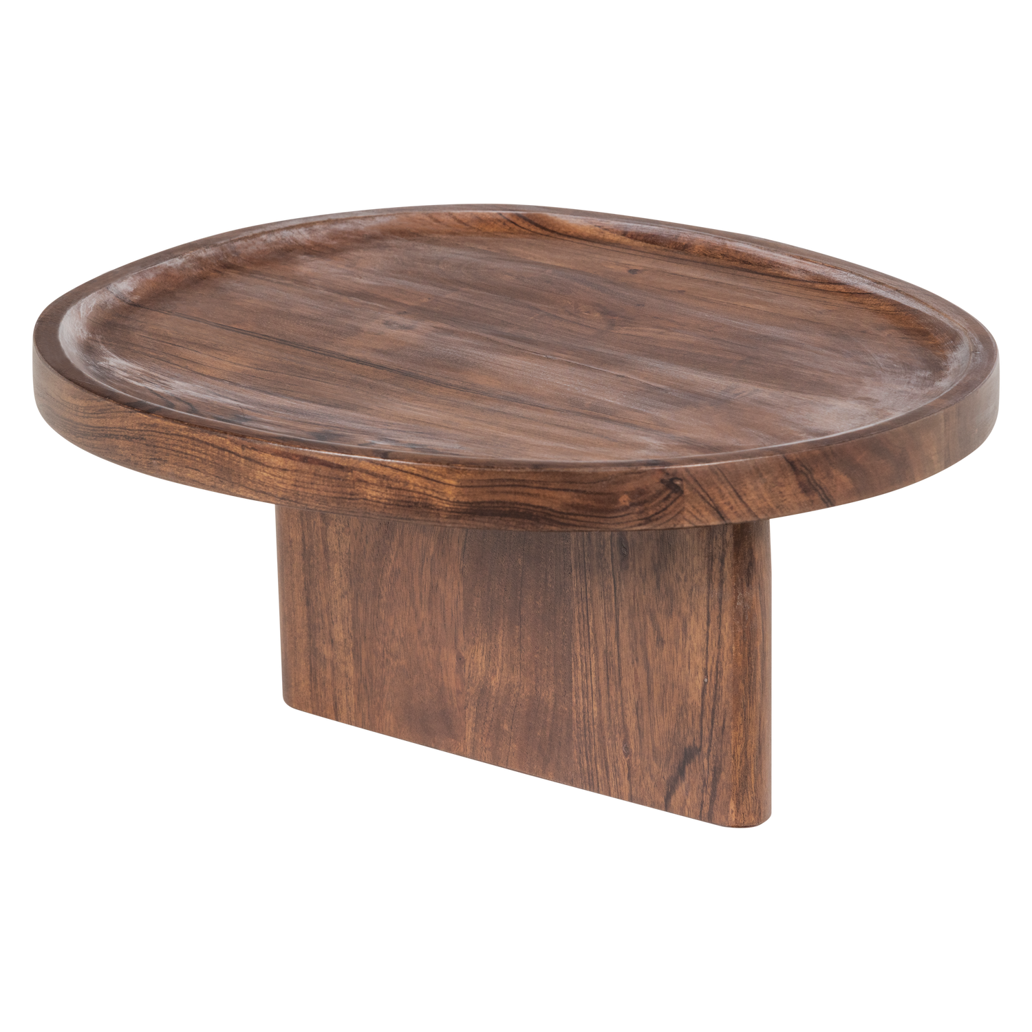 Set di 2 vassoi in legno di acacia Vertex 40x34 cm