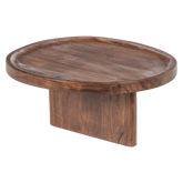 Set di 2 vassoi in legno di acacia Vertex 40x34 cm