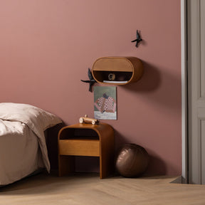 Comodino 1 cassetto in legno Kavy 40x45 cm