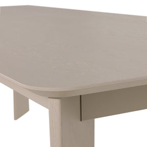 Tavolo da pranzo rettangolare grigio chiaro Toby 219x76 cm