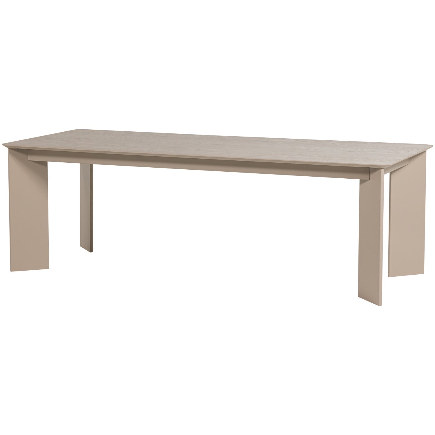 Tavolo da pranzo rettangolare grigio chiaro Toby 219x76 cm