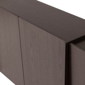 Madia 4 ante in legno di frassino Aske 200x85 cm