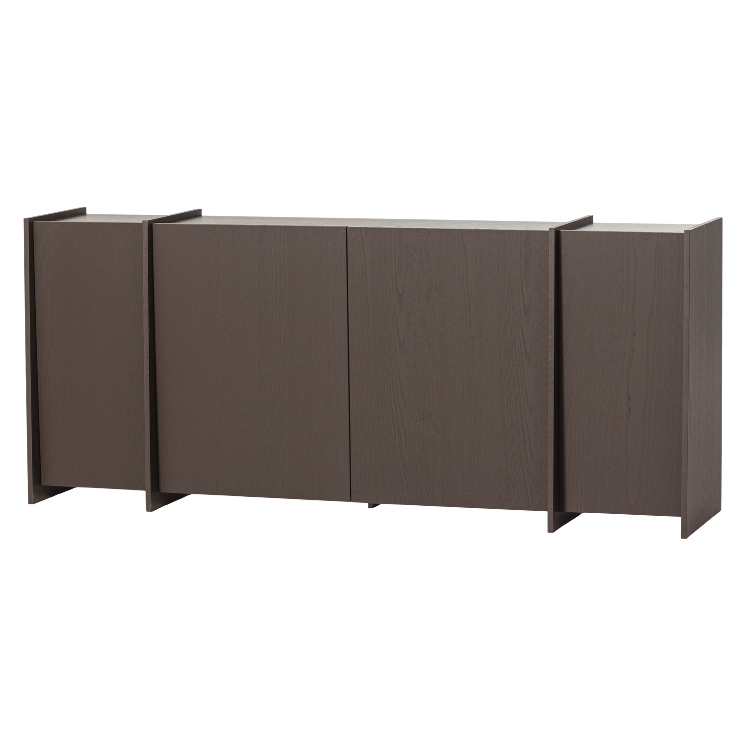Madia 4 ante in legno di frassino Aske 200x85 cm