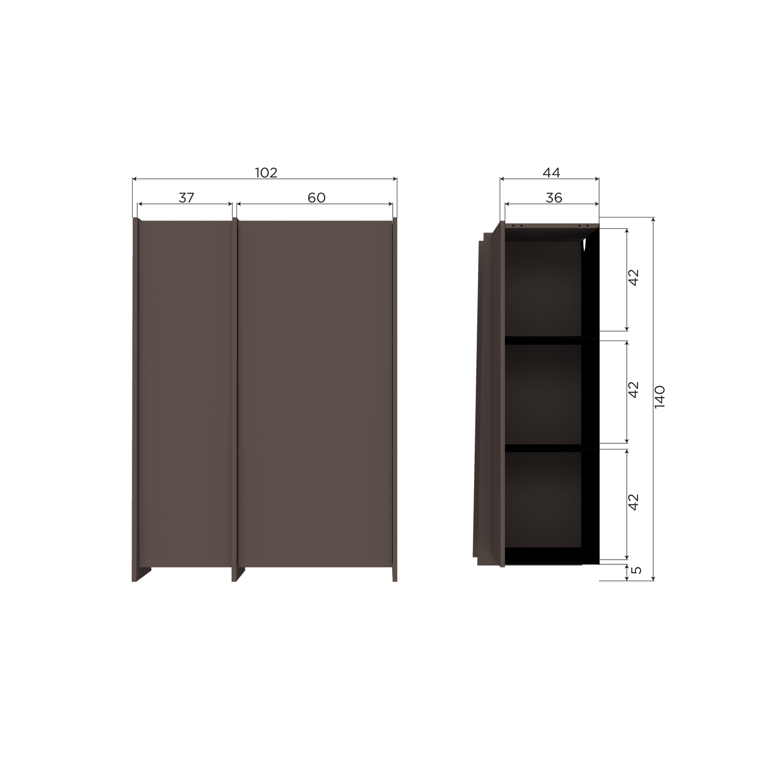 Credenza 2 ante Aske 102x140cm