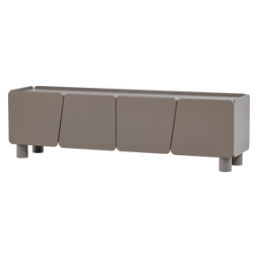 Mobile TV 4 ante in legno di pino Vellor 200x58 cm