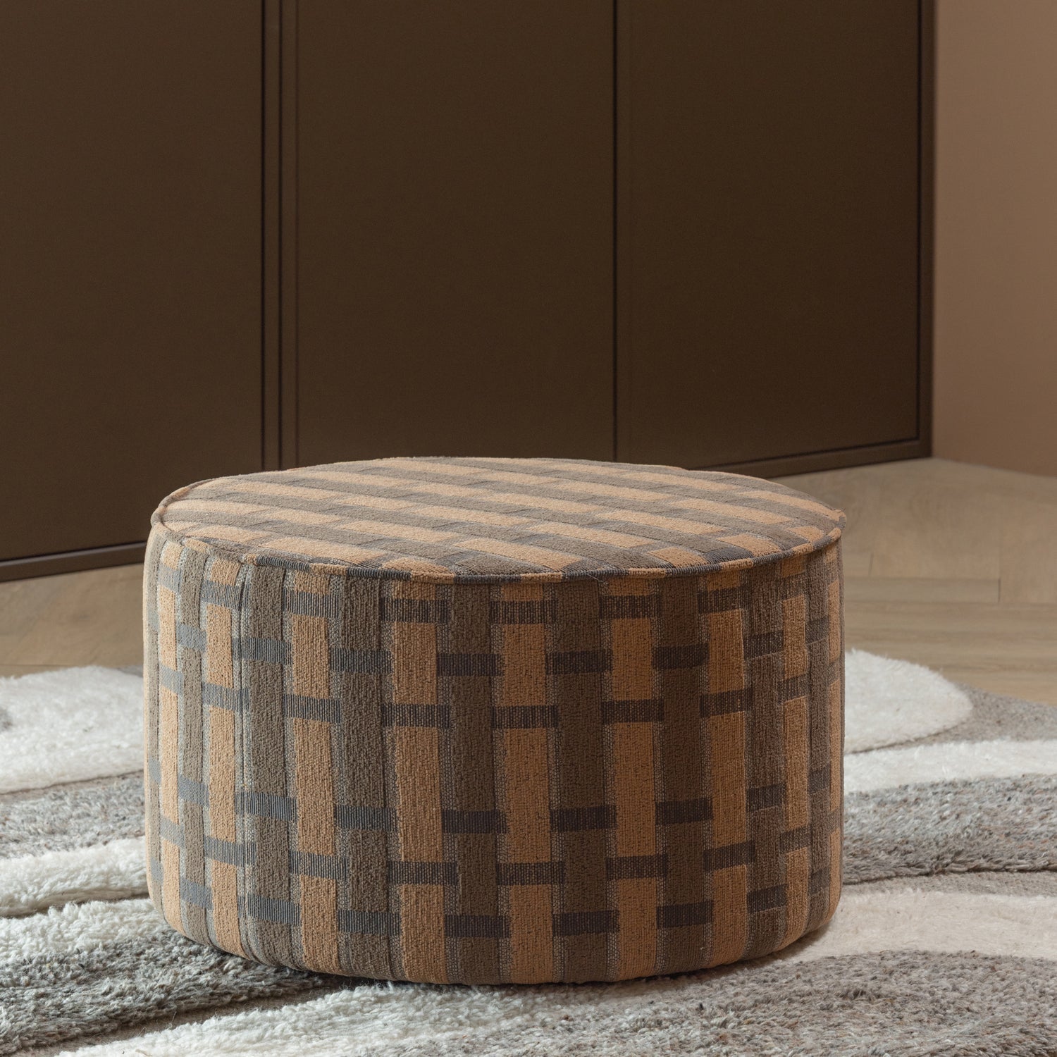 Pouf in ciniglia Moss 60x36 cm