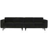 Divano in tessuto a coste Statement