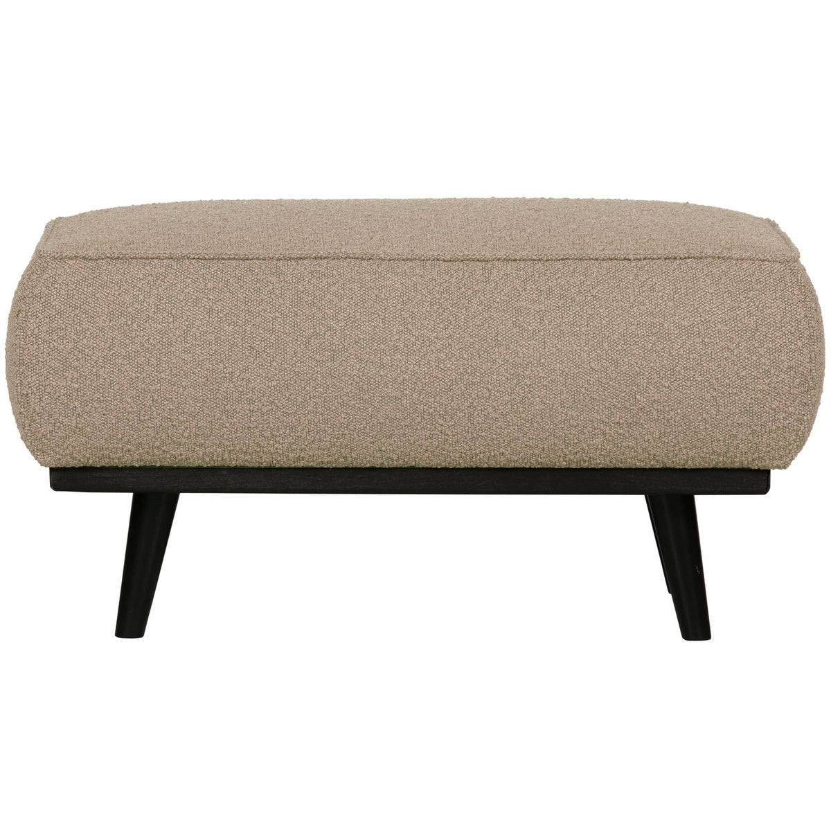 Poggiapiedi in tessuto bouclé Statement 80x40 cm