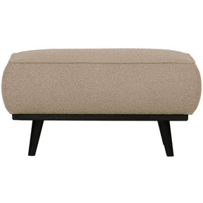 Poggiapiedi in tessuto bouclé Statement 80x40 cm