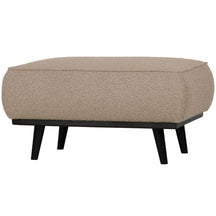 Poggiapiedi in tessuto bouclé Statement 80x40 cm