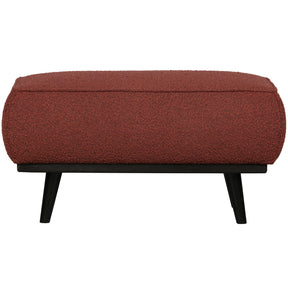 Poggiapiedi in tessuto bouclé Statement 80x40 cm