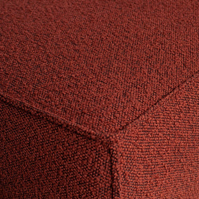 Poggiapiedi in tessuto bouclé Statement 80x40 cm