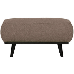 Poggiapiedi in tessuto bouclé Statement 80x40 cm