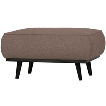 Poggiapiedi in tessuto bouclé Statement 80x40 cm