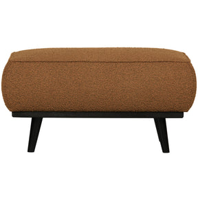Poggiapiedi in tessuto bouclé Statement 80x40 cm