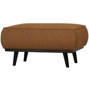 Poggiapiedi in tessuto bouclé Statement 80x40 cm
