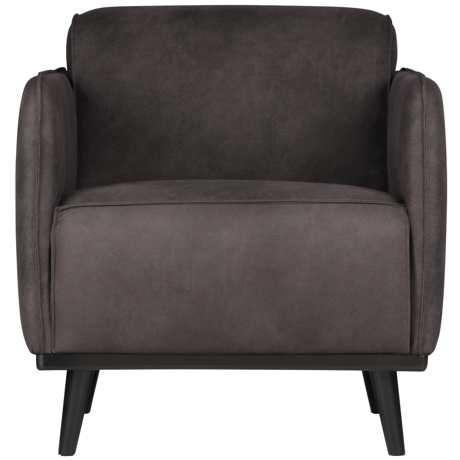 Poltrona in similpelle con braccioli Statement 72x77 cm