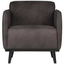 Poltrona in similpelle con braccioli Statement 72x77 cm