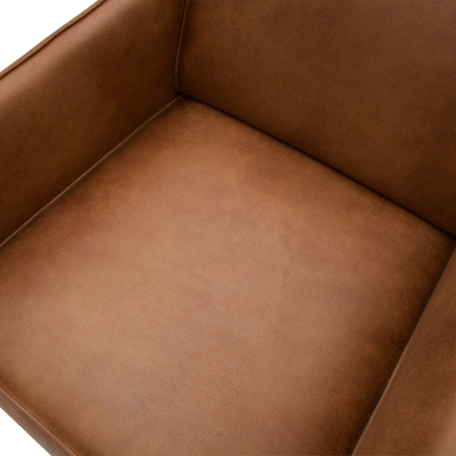 Poltrona in similpelle con braccioli Statement 72x77 cm