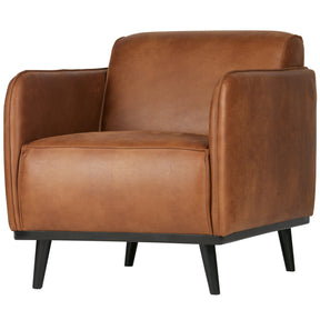 Poltrona in similpelle con braccioli Statement 72x77 cm