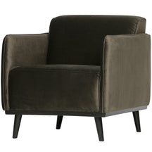 Poltrona in velluto con braccioli Statement 72x77 cm