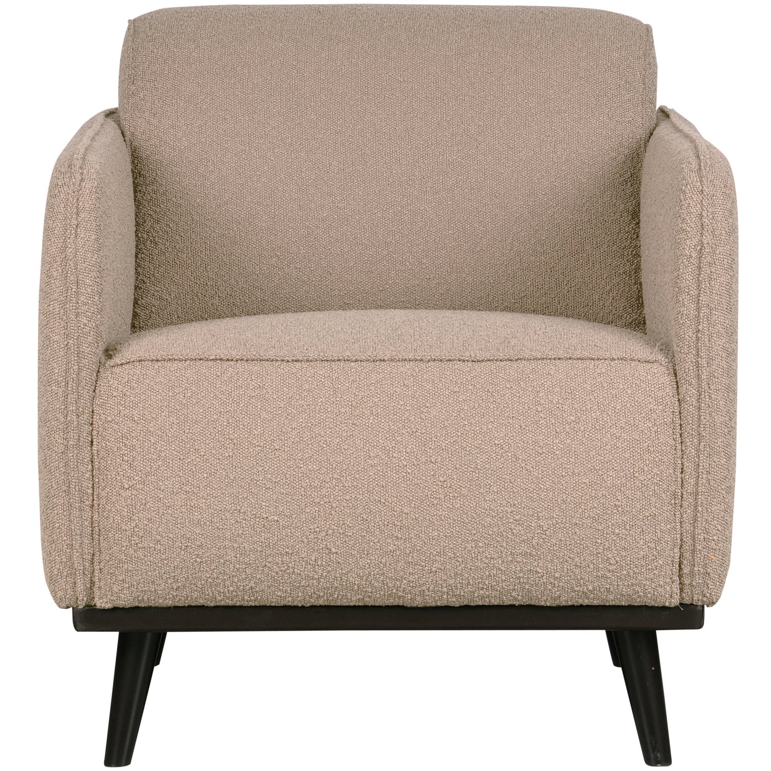 Poltrona in tessuto bouclé con braccioli Statement 72x77 cm
