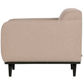 Poltrona in tessuto bouclé con braccioli Statement 72x77 cm