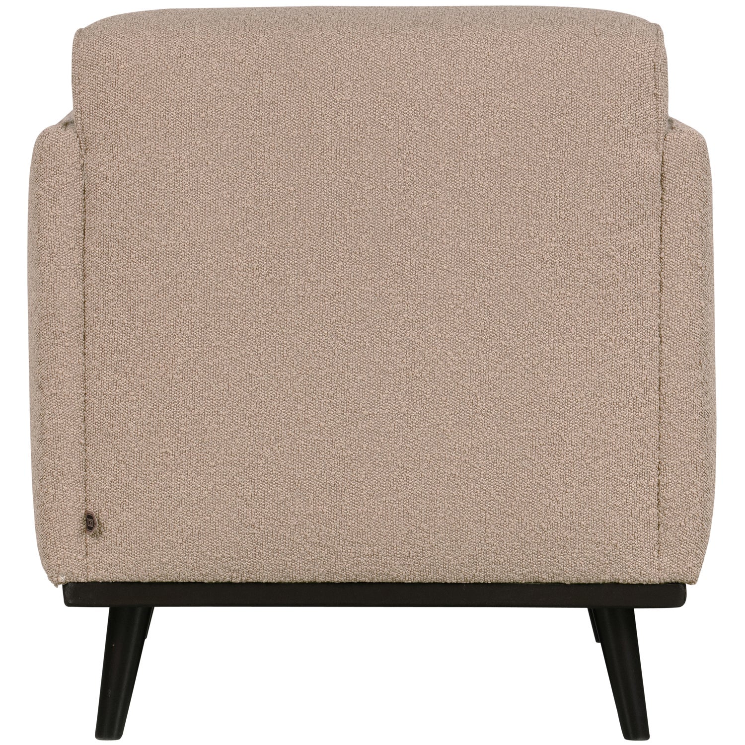Poltrona in tessuto bouclé con braccioli Statement 72x77 cm