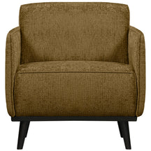 Poltrona in velluto grezzo con braccioli Statement 72x77 cm