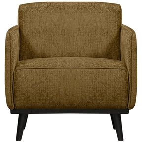 Poltrona in velluto grezzo con braccioli Statement 72x77 cm