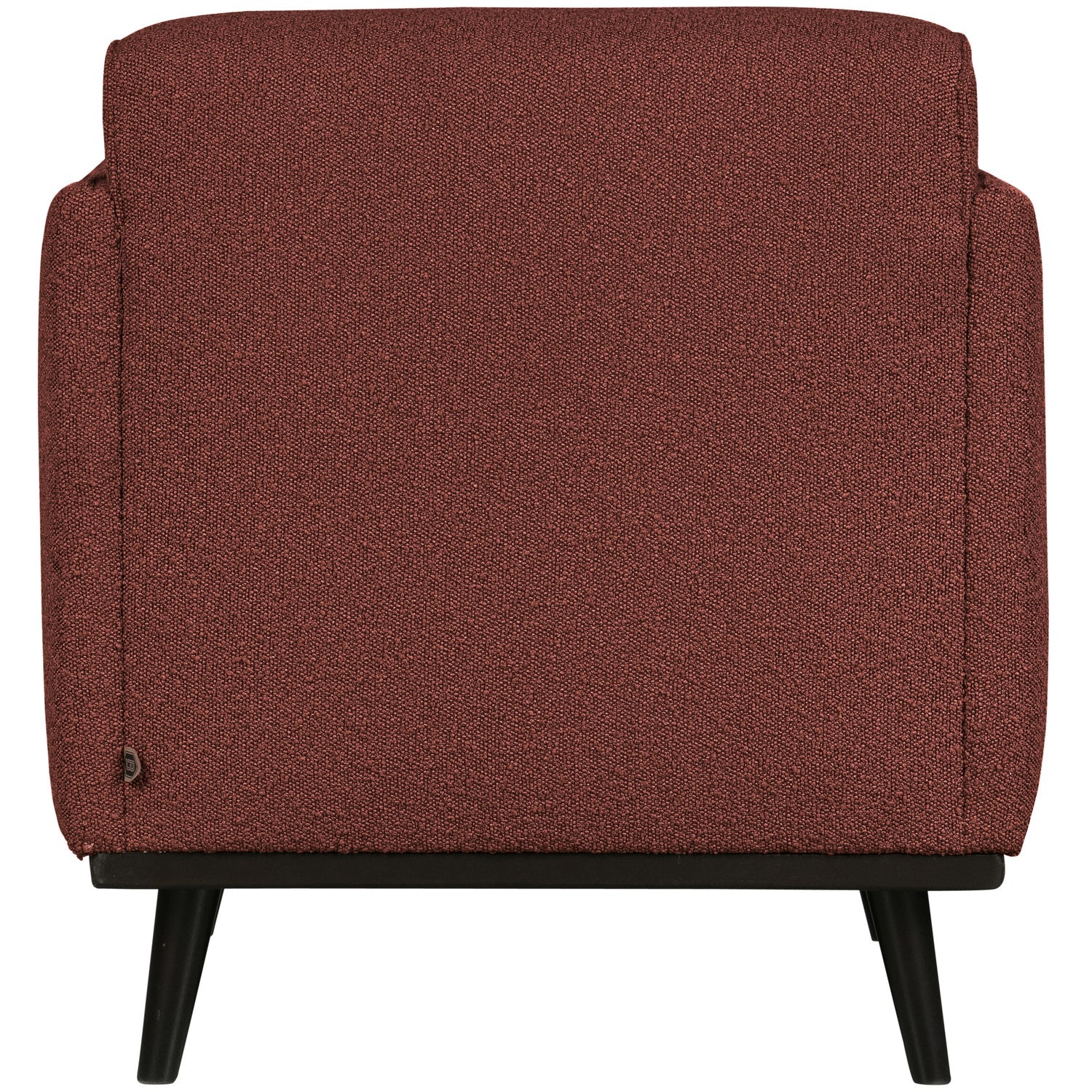 Poltrona in tessuto bouclé con braccioli Statement 72x77 cm