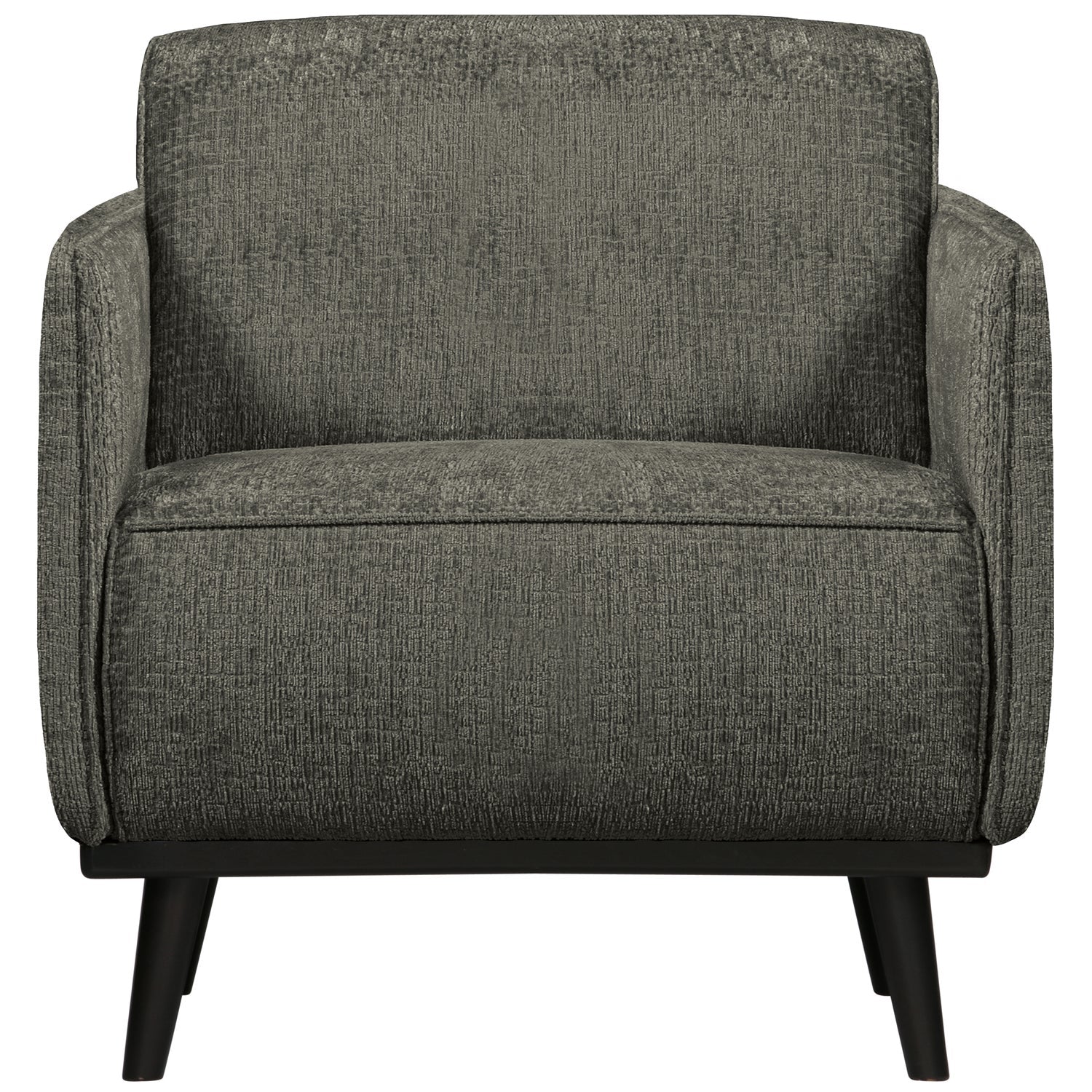 Poltrona in velluto grezzo con braccioli Statement 72x77 cm