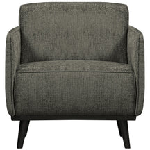 Poltrona in velluto grezzo con braccioli Statement 72x77 cm
