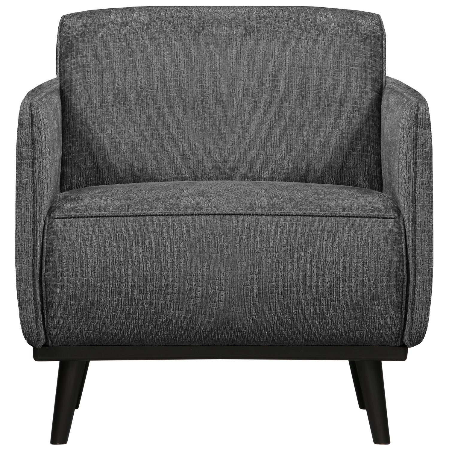 Poltrona in velluto grezzo con braccioli Statement 72x77 cm