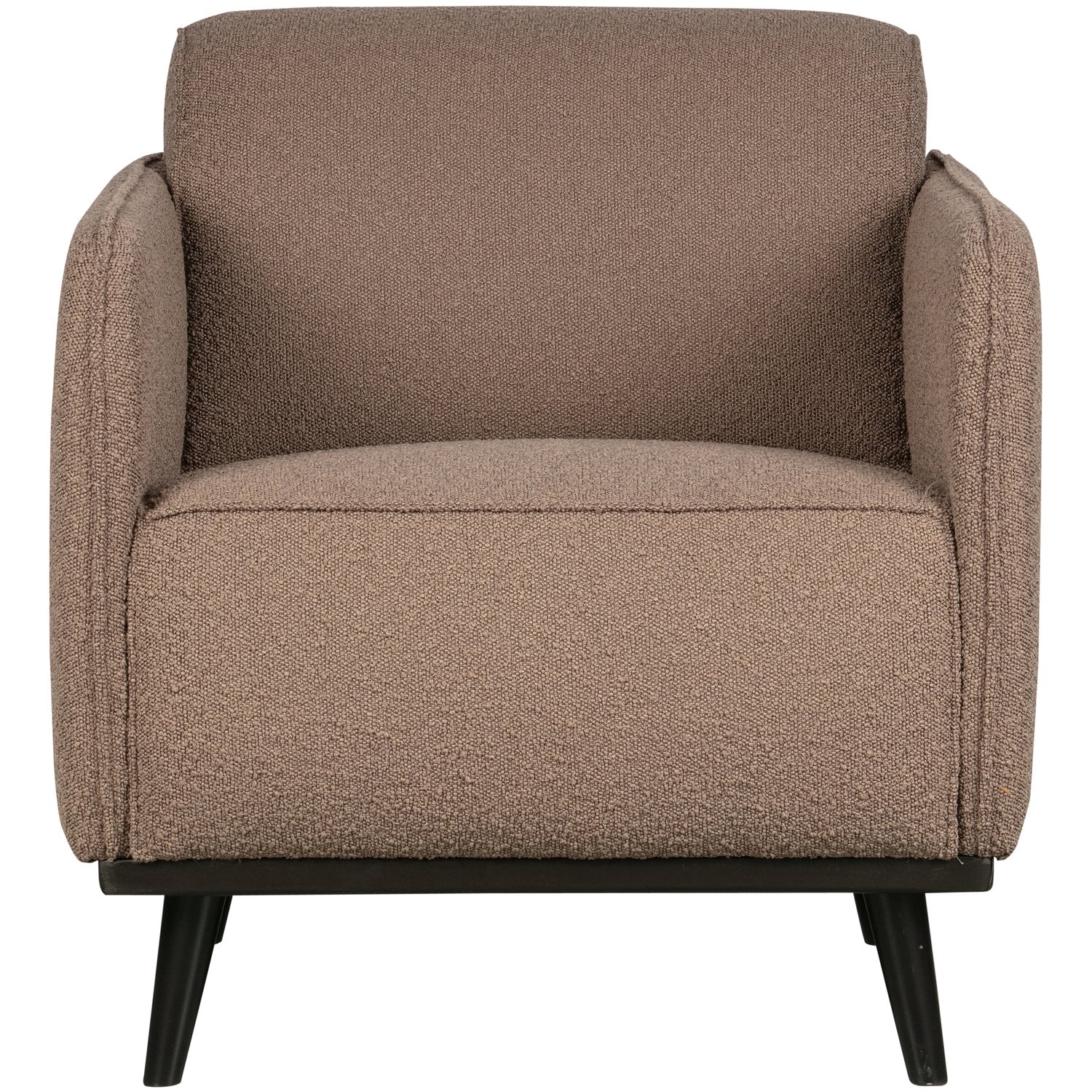Poltrona in tessuto bouclé con braccioli Statement 72x77 cm