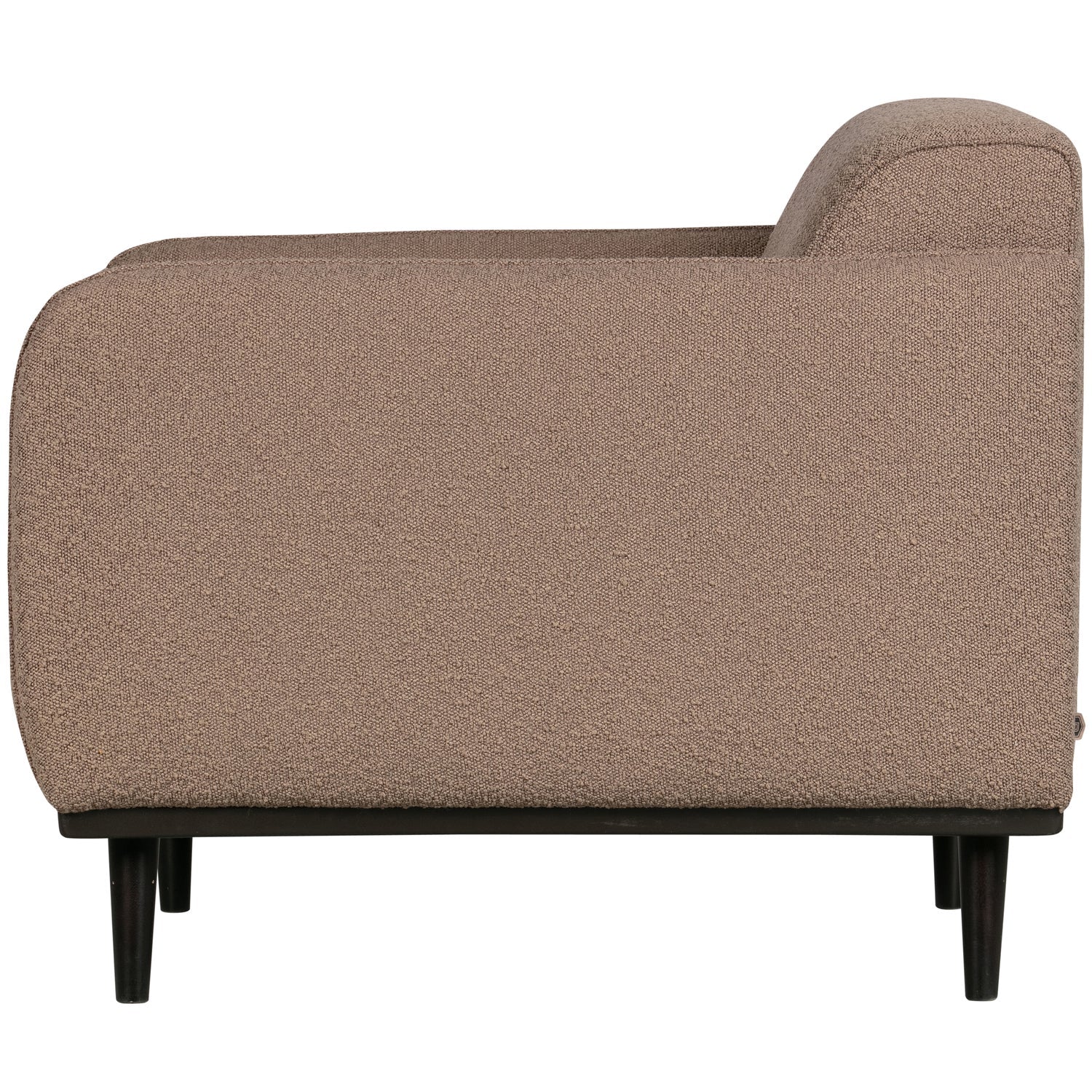Poltrona in tessuto bouclé con braccioli Statement 72x77 cm