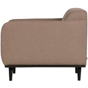 Poltrona in tessuto bouclé con braccioli Statement 72x77 cm