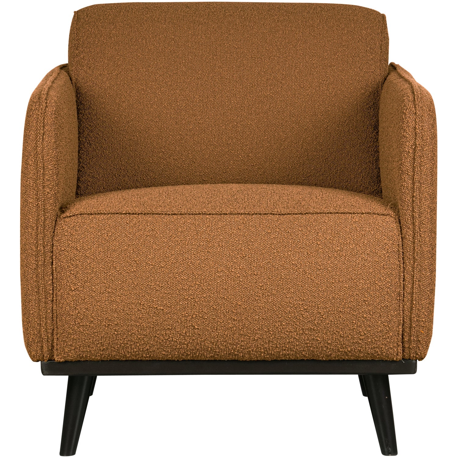 Poltrona in tessuto bouclé con braccioli Statement 72x77 cm