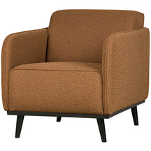 Poltrona in tessuto bouclé con braccioli Statement 72x77 cm